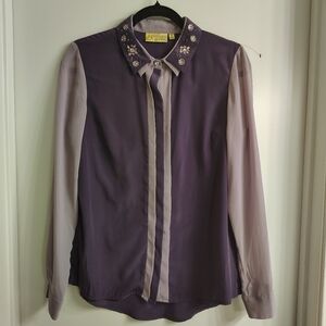Princess Vera Wang Lavender Embellished Blouse